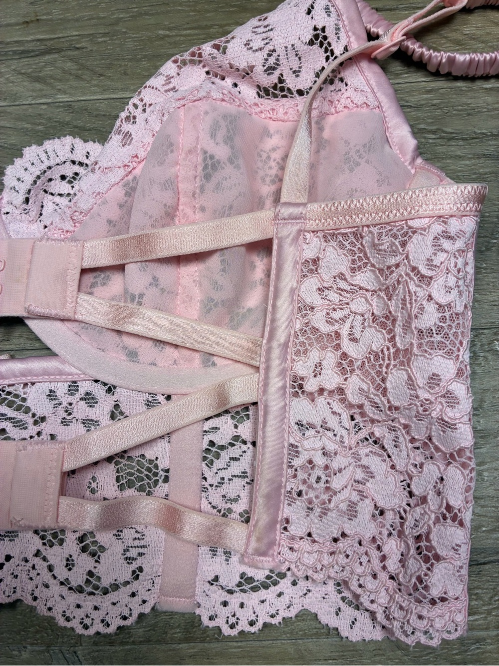 For Love and Lemons Creamsicle Lace Bustier Top - Picture 9 of 12